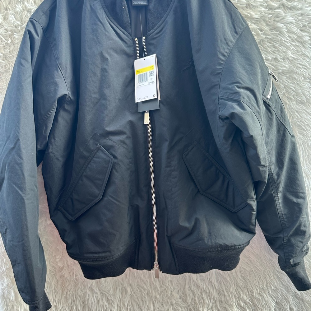 New Jordan Therma-Fit Men's Black Bomber Jacket size Small